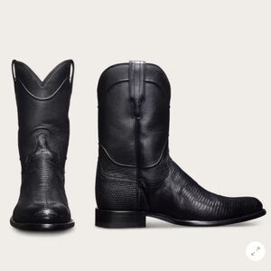 Tecovas The Earl Men’s Roper Boots in Obsidian Lizard